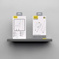 Dudao A23LEU 2.4A GaN EU USB-A Wall Įkroviklis with USB-A to Lightning Laidas - Baltas