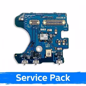 Lanksčioji jungtis skirta Samsung N980 Note 20 (4G) / su mikrofonu ir kitais elementais / 100% originali (Service Pack)