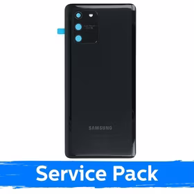 Galinis dangtelis, suderinamas su Samsung G770 S10 Lite / Prizmės juodas / (Service Pack)