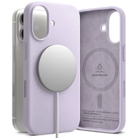 Ringke Silikoninis Magnetinis dėklas telefonui iPhone 17 - Violetinis