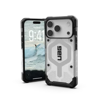 UAG Pathfinder Clear MagSafe Dėklas iPhone 17 Pro - Baltas and Gray