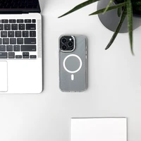 Blizgus magnetinis dėklas telefonui Samsung Galaxy A26 5G - baltas