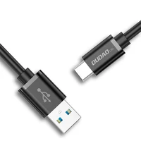 Dudao USB - USB Type C kabelis Super Greitas Įkrovimas 1 m, juodas (L5G-Black)