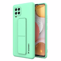 Wozinsky Kickstand Case silikoninis dėklas su stovu Samsung Galaxy A42 5G mėtų