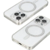 Blizgantis magnetinis dėklas telefonui Iphone 17 Air, permatomas