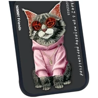 Nimmy Glasses Cool Cat dėklas telefonui iPhone 17 Pro - juodas