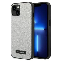 Dėklas telefonui Karl Lagerfeld KLHCP14MG2ELS iPhone 14 Plus 6.7\" sidabro / sidabro Glitter Plaque Logo