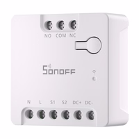 SONOFF MINI-D išmanusis WiFi Matter jungiklis (AC/DC 12-48V, sausas kontaktas)