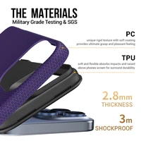 Dėklas Perfectionists Triangle Mag Case Apple iPhone 12 Pro Max violetinis