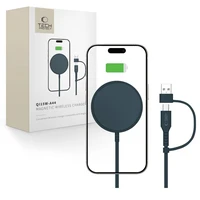 "Tech-Protect QI15W-A44" magnetinis belaidis įkroviklis su "MagSafe" - mėlynas