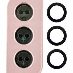 Samsung G991 S21 5G kameros stikliukas su rėmeliu Phantom Pink ORG