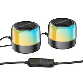 Borofone Nešiojamas Bluetooth garsiakalbis BP12 Spalvingas stereo 2 in 1 (2 vnt.)