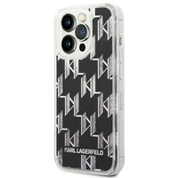 Karl Lagerfeld KLHCP14XLMNMK iPhone 14 Pro Max 6.7 "kietas dėklas juodas / juodas Skystas Blizgesys Monograma