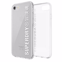 SuperDry Snap iPhone 6/6s/7/8/SE 2020 / SE 2022 Skaidrus dėklas baltas 41573