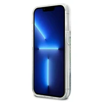Guess GUHCP13XLFLSN iPhone 13 Pro Max 6.7" žalias/žalias kietasis dėklas su gėlių skysčio blizgučiais