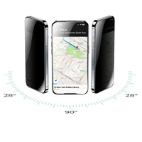 Benks temperuotas stiklas Ultra Shield Privacy FK66 iPhone 16 Pro Max juodas (plonas kraštas)