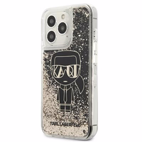 Karl Lagerfeld Liquid Glitter Gatsby dėklas telefonui iPhone 13 Pro / iPhone 13 - juodas