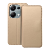 DUAL POCKET knygos tipo dėklas telefonui XIAOMI Redmi Note 13 Pro 4G auksinis