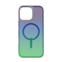 ZAGG Milan Snap dėklas telefonui su MagSafe iPhone 16 Pro Max - žalias/violetinis