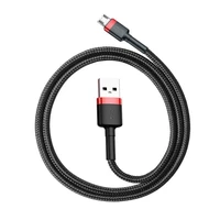 Baseus Cafule Micro USB kabelis 1.5A 2m (raudonas + juodas)