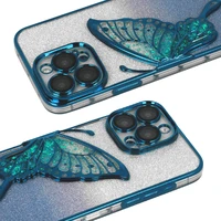 Tel Protect Butterfly vandens dėklas telefonui Iphone 13 Pro Max mėlynas