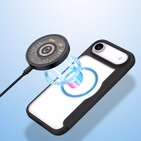 Dux Ducis Skin X Pro dėklas telefonui iPhone 17 Air su pinigine, suderinamas su MagSafe – juodas