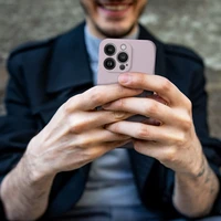 SILICONE MAG COVER dėklas telefonui suderinamas su Magnetiniu IPHONE 16e rožinė