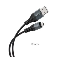 Kabelis USB-A į Micro USB Hoco 2,4A 1 m X38 juodas