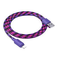 Kabelis USB A į Lightning Hoco 2,4A 1 m X116 gradientinė violetinė