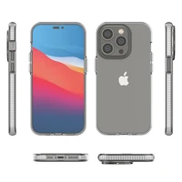 Spring Case dėklas telefonui iPhone 14 Pro silikoninis dėklas su rėmeliu šviesiai mėlynas