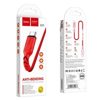 Kabelis USB A į USB C Hoco QC 3A 1 m X59 raudonas