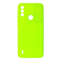 Camshield Soft dėklas telefonui Motorola Moto E7 Power/E7i Power laimo spalvos