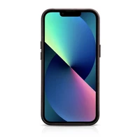 iCarer Oil Wax Premium odinis dėklas iPhone 14 Plus Magnetinis odinis dėklas su MagSafe Rudas (WMI14220703-BN)