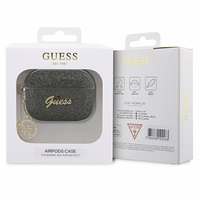 Guess GUAP2GLGSHA ausinių dėklas (m) - žalias Glitter Flake 4G Charm Collection