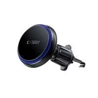 "Tech-Protect" MM15W-V4 magnetinis 15 W "MagSafe" laikiklis automobiliui, skirtas kabinai / priekiniam stiklui / ventiliacijos angai - juodas