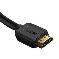 Baseus HDMI 2.0 kabelis 4K 60 Hz 3D HDR 18 Gbps 1 m juodas (CAKGQ-A01)