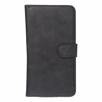 Universali knygos dėklas dydis M SAMSUNG S21 / NOTE / NOTE 2 / NOTE 3 / S10 / HUAWEI P30 Lite / P9 / P9 Lite / SONY XPERIA Z3 / Z4 / Z5 juodas