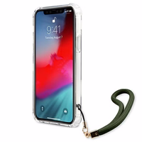 Guess GUHCP12LKSARKA iPhone 12 Pro Max 6.7" žalias/chaki kietas dėklas Camo kolekcija