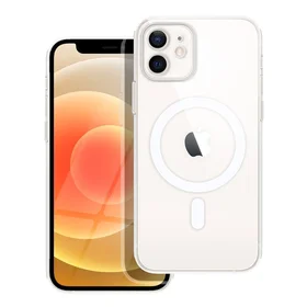 CLEAR MAG COVER magnetinis dėklas telefonui su kameros apsauga, suderinamas su MagSafe, skirtas IPHONE 12, skaidrus