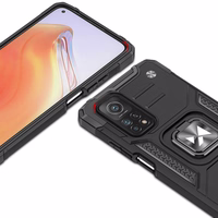 Wozinsky žiedinis šarvuotas hibridinis dėklas + magnetinis laikiklis Mi Poco M4 Pro 5G / Redmi Note 11 5G (China) / Redmi Note 11T 5G / Redmi Note 11S 5G juoda