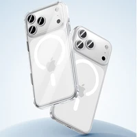 Benks magnetinis Crystal dėklas Iphone 17 Pro telefonui skaidrus (su kameros valdymo mygtuku)