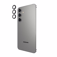 dėklas-Mate Aluminum Ring Lens Protector - apsauginis Glass the camera lens of the Samsung Galaxy S24+ (juodas)