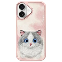 Nimmy Big Eyed Pet 2.0 Dėklas telefonui iPhone 16 - rožinis