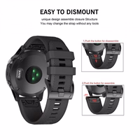 TECH-PROTECT SMOOTH GARMIN FENIX 3 / 5X / 3HR / 5X PLUS / 6X / 6X PRO / 7X juodas