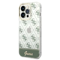 Guess 4G Pattern Script dėklas telefonui iPhone 14 Pro Max - chaki