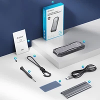 Orico OXS2C3-G2 M.2 NVMe/SATA SSD USB-C 3.2 taktinis sustiprintas diskų dėklas - pilkas