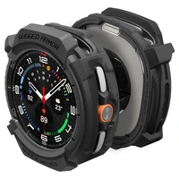 Spigen Rugged Armor dėklas laikrodžiui Samsung Galaxy Watch 8 Classic 46mm - matinis juodas