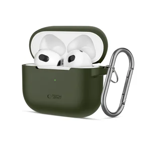 Tech-Protect silikoninis dėklas ausinėms Apple AirPods 3 - žalias