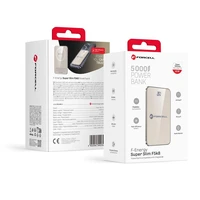 Išorinė baterija saderinta su MagSafe Forcell F-Energy SuperSlim F5K8 QC4.0 PD3.0 15W 5000 mAh titano dykumos spalva