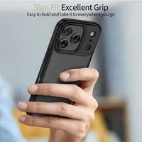 Tech-Protect MagMat dėklas telefonui iPhone 17 Pro Max - matinės juodos spalvos